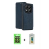 MARSİLYAN™- Redmi Note 14 Pro 4G Kılıf Zirve Yansıma Serisi - Şeffaf Polymer Nano Ekran Koruyucu + Raze Metal Kamera Lens - SH