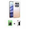 MARSİLYAN™- Redmi Note 14 Pro Plus Kılıf Kıvılcım Minimal Özel Seri - Siyah Hayalet Polymer Nano Ekran Koruyucu + Raze Metal Kamera Lens - GS