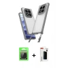 MARSİLYAN™- Redmi Note 14 Pro Plus Kılıf Ufuk Klasik - Siyah Hayalet Polymer Nano Ekran Koruyucu + Raze Metal Kamera Lens - GS