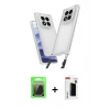 MARSİLYAN™- Redmi Note 14 Pro Plus Kılıf Ufuk Klasik - Siyah Hayalet Polymer Nano Ekran Koruyucu + Raze Metal Kamera Lens - GS