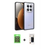 MARSİLYAN™- Redmi Note 15 Pro 5G Kılıf Ahenk Çizgi Serisi - Siyah 3D Antistatik Hayalet Cam Ekran Koruyucu + Raze Metal Kamera Lens - GS