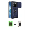 MARSİLYAN™- Redmi Note 15 Pro 5G Kılıf Ahenk Klasik - Siyah 3D Antistatik Hayalet Cam Ekran Koruyucu + Raze Metal Kamera Lens - SH