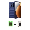 MARSİLYAN™- Redmi Note 15 Pro 5G Kılıf Atlas Koleksiyonu - Siyah 3D Antistatik Hayalet Cam Ekran Koruyucu + Raze Metal Kamera Lens - SH