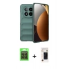 MARSİLYAN™- Redmi Note 15 Pro 5G Kılıf Atlas Koleksiyonu - Siyah 3D Antistatik Hayalet Cam Ekran Koruyucu + Raze Metal Kamera Lens - SH