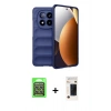 MARSİLYAN™- Redmi Note 15 Pro 5G Kılıf Atlas Koleksiyonu - Siyah 3D Antistatik Hayalet Cam Ekran Koruyucu + Raze Metal Kamera Lens - GS