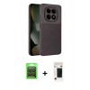 MARSİLYAN™- Redmi Note 15 Pro 5G Kılıf Eksen Form Prime - Siyah 3D Antistatik Hayalet Cam Ekran Koruyucu + Raze Metal Kamera Lens - SH