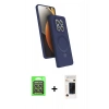 MARSİLYAN™- Redmi Note 15 Pro 5G Kılıf İz Işık Koleksiyonu - Siyah 3D Antistatik Hayalet Cam Ekran Koruyucu + Raze Metal Kamera Lens - GS