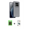 MARSİLYAN™- Redmi Note 15 Pro 5G Kılıf Kozmos Yansıma Özel Seri - Siyah 3D Antistatik Cam Ekran Koruyucu + Raze Metal Kamera Lens - SH