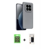 MARSİLYAN™- Redmi Note 15 Pro 5G Kılıf Kozmos Yansıma Özel Seri - Siyah 3D Antistatik Hayalet Cam Ekran Koruyucu + Raze Metal Kamera Lens - GS