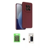 MARSİLYAN™- Redmi Note 15 Pro 5G Kılıf Kozmos Yansıma Özel Seri - Siyah 3D Antistatik Hayalet Cam Ekran Koruyucu + Raze Metal Kamera Lens - GS