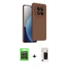 MARSİLYAN™- Redmi Note 15 Pro 5G Kılıf Kozmos Yansıma Özel Seri - Siyah 3D Antistatik Hayalet Cam Ekran Koruyucu + Raze Metal Kamera Lens - SH