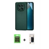 MARSİLYAN™- Redmi Note 15 Pro 5G Kılıf Nova Işık - Siyah 3D Antistatik Hayalet Cam Ekran Koruyucu + Raze Metal Kamera Lens - SH