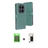 MARSİLYAN™- Redmi Note 15 Pro 5G Kılıf Siluet Işık Serisi - Siyah 3D Antistatik Hayalet Cam Ekran Koruyucu + Raze Metal Kamera Lens - GS
