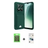 MARSİLYAN™- Redmi Note 15 Pro 5G Kılıf Vadi Çizgi Prime - Siyah 3D Antistatik Cam Ekran Koruyucu + Raze Metal Kamera Lens - GS