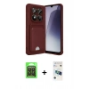 MARSİLYAN™- Redmi Note 15 Pro 5G Kılıf Vadi Çizgi Prime - Siyah 3D Antistatik Cam Ekran Koruyucu + Raze Metal Kamera Lens - SH