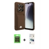 MARSİLYAN™- Redmi Note 15 Pro 5G Kılıf Vadi Çizgi Prime - Siyah 3D Antistatik Cam Ekran Koruyucu + Raze Metal Kamera Lens - SH