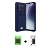 MARSİLYAN™- Redmi Note 15 Pro 5G Kılıf Vadi Çizgi Prime - Siyah 3D Antistatik Hayalet Cam Ekran Koruyucu + Raze Metal Kamera Lens - SH