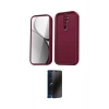 MARSİLYAN™- Redmi Note 8 Pro Kılıf Yankı Yansıma Özel Seri - Siyah 3D Antistatik Hayalet Cam Ekran Koruyucu