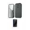 MARSİLYAN™- Redmi Note 8 Pro Kılıf Yankı Yansıma Özel Seri - Siyah 3D Antistatik Hayalet Cam Ekran Koruyucu