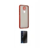 MARSİLYAN™- Redmi Note 9 Kılıf Ahenk Çizgi Serisi - Siyah 3D Antistatik Hayalet Cam Ekran Koruyucu