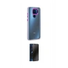 MARSİLYAN™- Redmi Note 9 Kılıf Eksen Doku Prime - Siyah 3D Antistatik Hayalet Cam Ekran Koruyucu