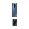 MARSİLYAN™- Redmi Note 9 Kılıf Eksen Doku Prime - Siyah 3D Antistatik Hayalet Cam Ekran Koruyucu