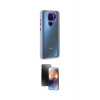 MARSİLYAN™- Redmi Note 9 Kılıf Eksen Doku Prime - Siyah 3D Antistatik Mat Seramik Nano Ekran Koruyucu