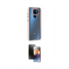 MARSİLYAN™- Redmi Note 9 Kılıf Eksen Doku Prime - Siyah 3D Antistatik Mat Seramik Nano Ekran Koruyucu