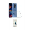 MARSİLYAN™- Redmi Note 9 Kılıf Zirve Doku - Şeffaf Pasifik Cam Ekran Koruyucu