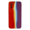 MARSİLYAN™- Samsung Galaxy A03s Kılıf Ebruli Lansman Silikon - Kırmızı-mor