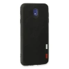 MARSİLYAN™- Samsung Galaxy J7 Pro / J730 Kılıf Loop Deri Silikon - Siyah