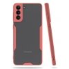 MARSİLYAN™- Samsung Galaxy S21 Plus Kılıf Platin Silikon - Pembe