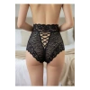 MARSİLYAN- Siyah Dantelli Yüksek Bel Külot Venüs-K1013