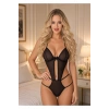 MARSİLYAN- Siyah Lcralı Tül Bodysuit - 931