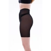 MARSiLYAN-  Siyah MI EMAY 2705 Lazer Tül Toparlayıcı Paçalı Boxer Hayalet Korse