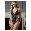 MARSİLYAN- Siyah Saks Mavi Fantezi Bodysuit - 838