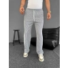 MARSiLYAN- Su Yolu Çizgili Cepli Pantalon - Gri
