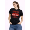 MARSiLYAN- TÜRKİYE Baskılı Tişört Ay Yıldız 2026 Dünya Kupası Taraftar Forma T-Shirt - Siyah