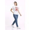 MARSiLYAN- Türkiye World Cup 2026 Baskılı Tişört Futbol Temalı Forma T-Shirt - Beyaz