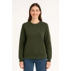 MARSiLYAN- Üç İplik Düz Bisiklet Yaka SweatShirt - Haki