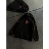 MARSiLYAN- Üç İplik Kapşonlu Baskılı Oversize SweatShirt- Siyah