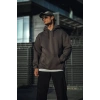 MARSiLYAN- Üç İplik Penye Kapşonlu Basic SweatShirt - Antrasit
