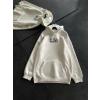 MARSiLYAN- Üç İplik Penye Uzun Kol Kapşonlu Baskılı SweatShirt - Beyaz
