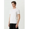 MARSiLYAN- Unisex Basic Bisiklet Yaka Regular T-Shirt - Beyaz