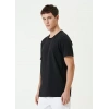 MARSiLYAN- Unisex Basic Bisiklet Yaka Regular T-Shirt - Siyah