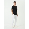 MARSiLYAN- Unisex Basic Bisiklet Yaka Regular T-Shirt - Siyah