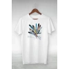 MARSiLYAN- Unisex Baskılı Oversize T-Shirt - Beyaz