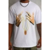 MARSiLYAN- Unisex Baskılı Oversize T-Shirt - Beyaz