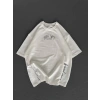 MARSiLYAN- Unisex Baskılı Oversize T-Shirt - Beyaz