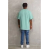 MARSiLYAN- Unisex Baskılı Oversize T-Shirt - Mint Yeşili